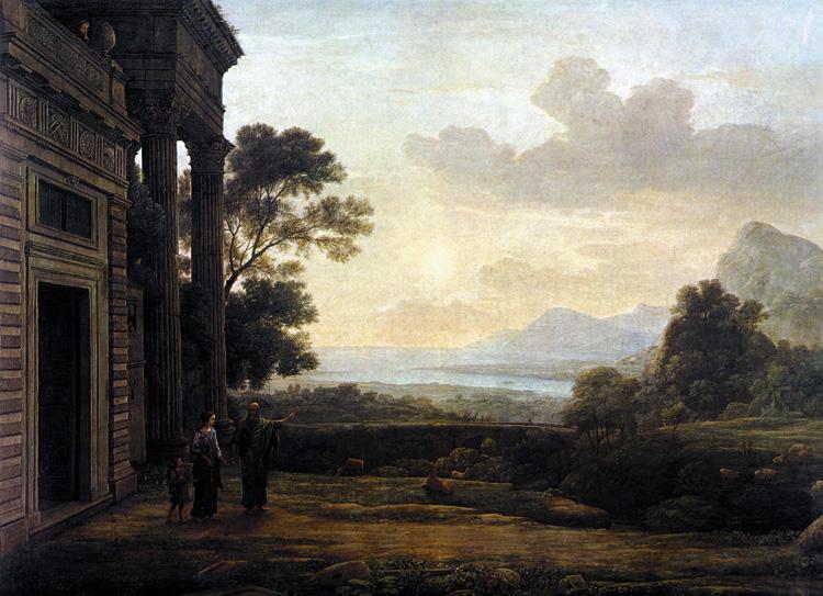 Claude Lorrain Landscape with Abraham Expelling Hagar (mk17)